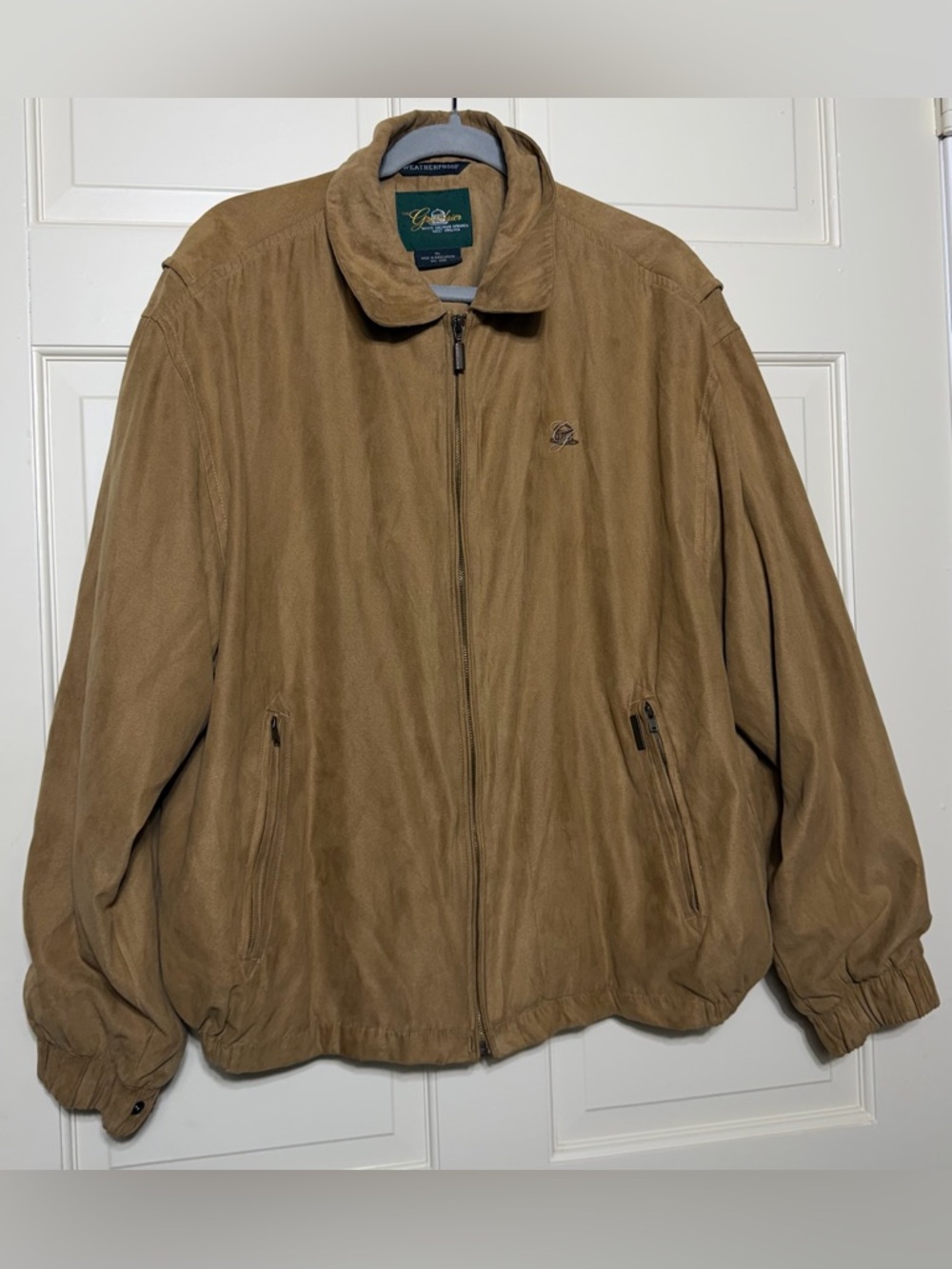 Vintage Weatherproof Garment Company Greenbrier Bomber-Style Microsuede Jacket